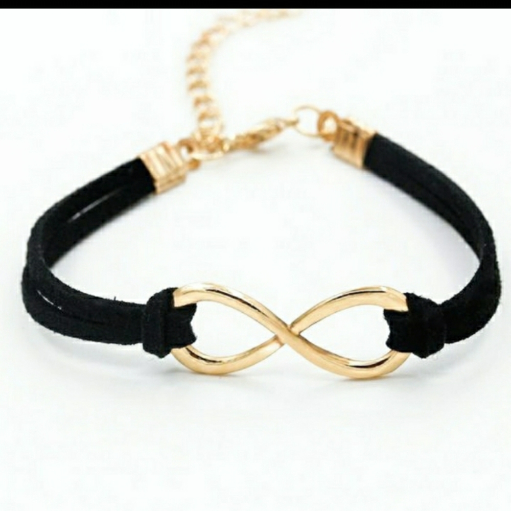 Leather Infinity Bracelet
